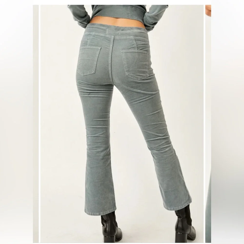 Free People Gray Boot Cut Pants - Picture 4 of 8